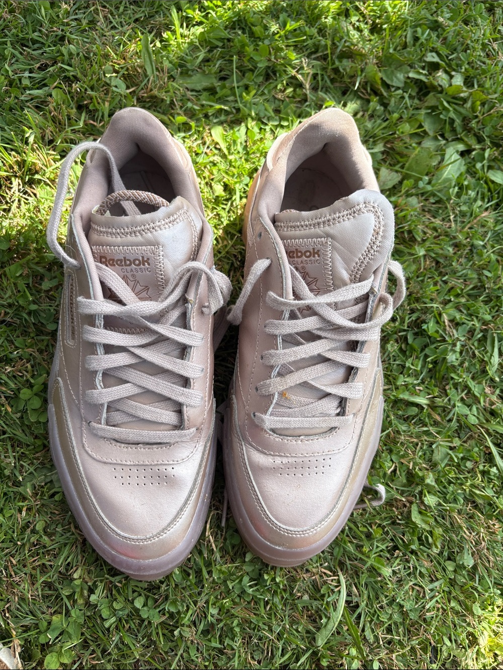 Reebok Cardi B collab Sneakers in Light Taupe
